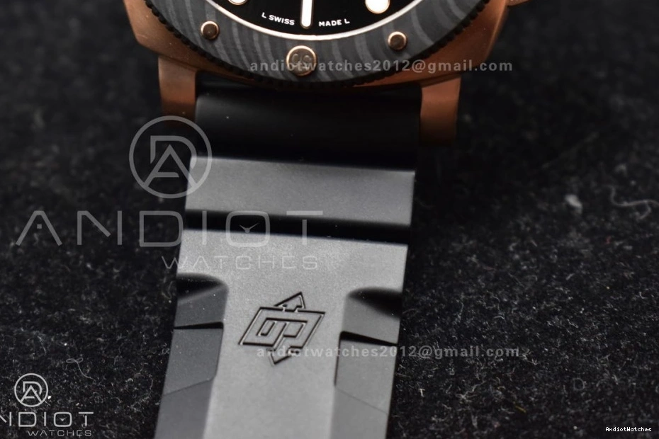 Edition W Black Black Best PAM1070 434 on Rubber 1:1 P Dial Tailored Strap SBF 0514
